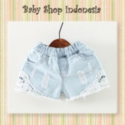 Celana Pendek Hotpants biru muda  large